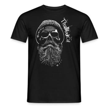 Memento Mori - Old School - Men's T-Shirt - black - Front - AI Model Male 178 light (178cm)