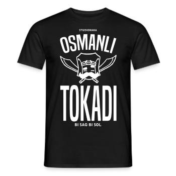 OSMANLI SLAP-OSMANLI TOKADI - Männer T-Shirt - Schwarz - Vorne - AI Model Male 178 light (178cm)