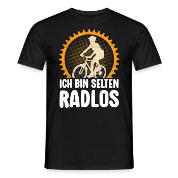 Rarement vélo sans roues vélo de montagne vélo de route vélo - T-shirt homme - noir - Devant - AI Model Male 178 light (178cm)