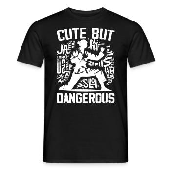 Süßes Karate Taekwondo Lustiges Karate Mädchen - Männer T-Shirt - Schwarz - Vorne - AI Model Male 178 light (178cm)