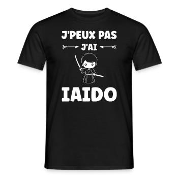 iaido - T-shirt homme - noir - Devant - AI Model Male 178 light (178cm)