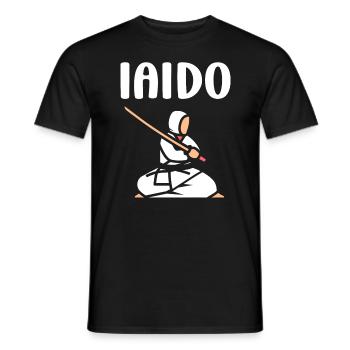 iaido - Men's T-Shirt - black - Front - AI Model Male 178 light (178cm)