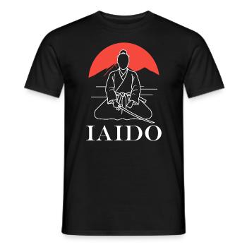 iaido - Men's T-Shirt - black - Front - AI Model Male 178 light (178cm)
