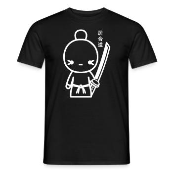 iaido - T-shirt homme - noir - Devant - AI Model Male 178 light (178cm)