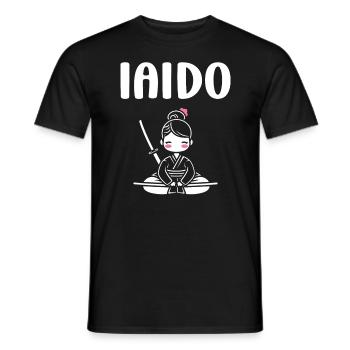 iaido - T-shirt homme - noir - Devant - AI Model Male 178 light (178cm)
