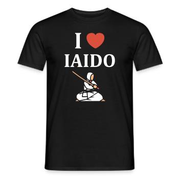 iaido - T-shirt homme - noir - Devant - AI Model Male 178 light (178cm)