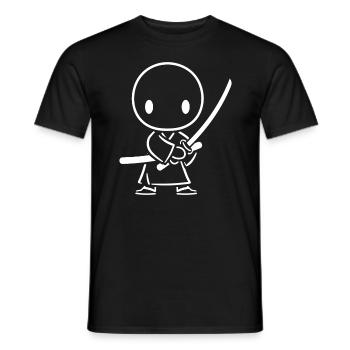 iaido - T-shirt homme - noir - Devant - AI Model Male 178 light (178cm)