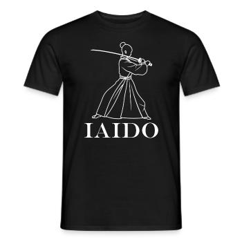 iaido - T-shirt homme - noir - Devant - AI Model Male 178 light (178cm)