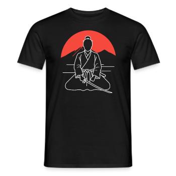 iaido - T-shirt homme - noir - Devant - AI Model Male 178 light (178cm)