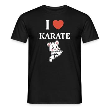 karate - Men's T-Shirt - black - Front - AI Model Male 178 light (178cm)