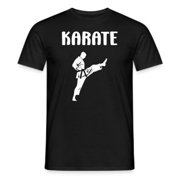 Karate - Männer T-Shirt - Schwarz - Vorne - AI Model Male 178 light (178cm)