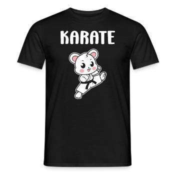 Karate - Männer T-Shirt - Schwarz - Vorne - AI Model Male 178 light (178cm)