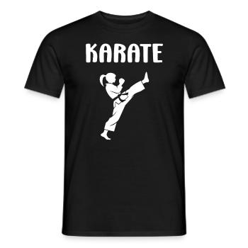 Karate - Männer T-Shirt - Schwarz - Vorne - AI Model Male 178 light (178cm)