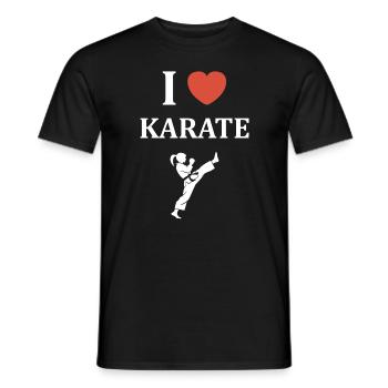 Karate - Männer T-Shirt - Schwarz - Vorne - AI Model Male 178 light (178cm)