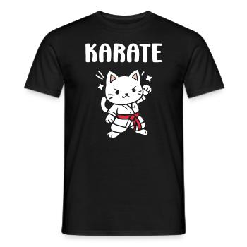 Karate - Männer T-Shirt - Schwarz - Vorne - AI Model Male 178 light (178cm)