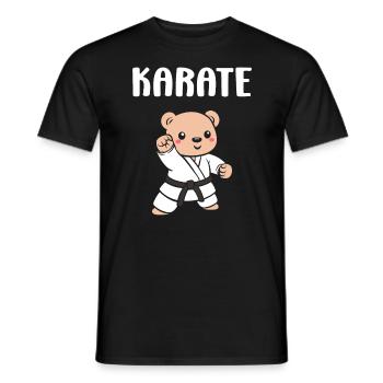 Karate - Männer T-Shirt - Schwarz - Vorne - AI Model Male 178 light (178cm)
