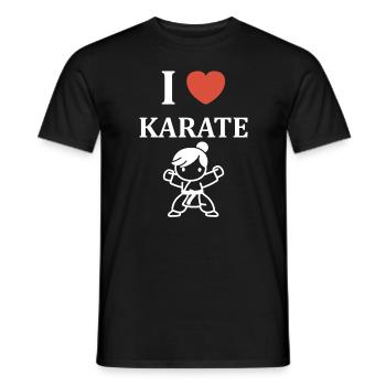 karate - Men's T-Shirt - black - Front - AI Model Male 178 light (178cm)