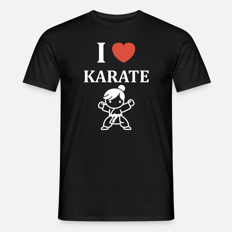Karate - Männer T-Shirt - Schwarz