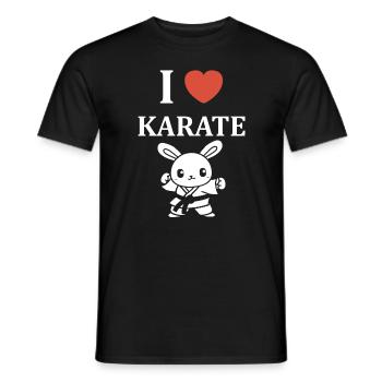karate - Men's T-Shirt - black - Front - AI Model Male 178 light (178cm)