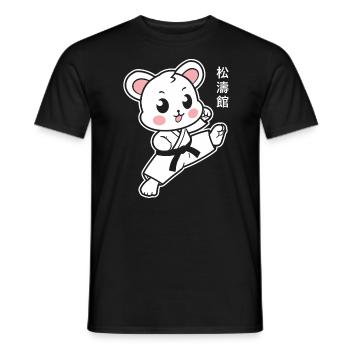 karate - T-shirt homme - noir - Devant - AI Model Male 178 light (178cm)