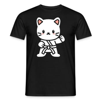 Karate - Männer T-Shirt - Schwarz - Vorne - AI Model Male 178 light (178cm)