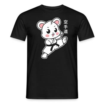 karate - T-shirt homme - noir - Devant - AI Model Male 178 light (178cm)