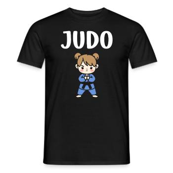 judo - Men's T-Shirt - black - Front - AI Model Male 178 light (178cm)