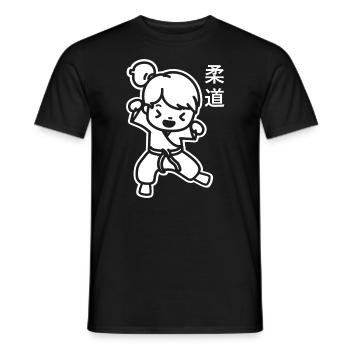 judo - Men's T-Shirt - black - Front - AI Model Male 178 light (178cm)
