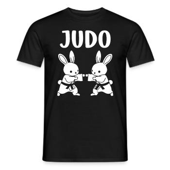 judo - Men's T-Shirt - black - Front - AI Model Male 178 light (178cm)