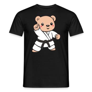 judo - Men's T-Shirt - black - Front - AI Model Male 178 light (178cm)