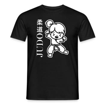 judo - Men's T-Shirt - black - Front - AI Model Male 178 light (178cm)