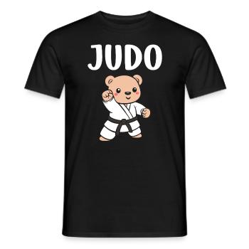 judo - Men's T-Shirt - black - Front - AI Model Male 178 light (178cm)