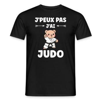 judo - Men's T-Shirt - black - Front - AI Model Male 178 light (178cm)
