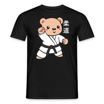 judo - Men's T-Shirt - black - Front - AI Model Male 178 light (178cm)
