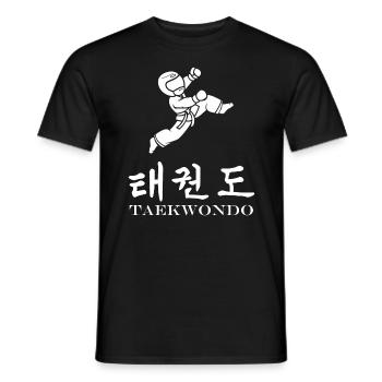 Taekwondo - Men's T-Shirt - black - Front - AI Model Male 178 light (178cm)