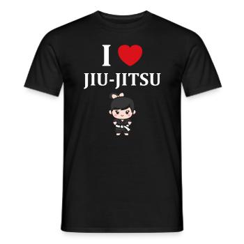 Jiu Jitsu - Men's T-Shirt - black - Front - AI Model Male 178 light (178cm)