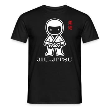 Jiu Jitsu - Men's T-Shirt - black - Front - AI Model Male 178 light (178cm)