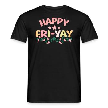 Humor Friday Lehrer-Wochenende - Männer T-Shirt - Schwarz - Vorne - AI Model Male 178 light (178cm)