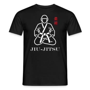 Jiu Jitsu - Männer T-Shirt - Schwarz - Vorne - AI Model Male 178 light (178cm)