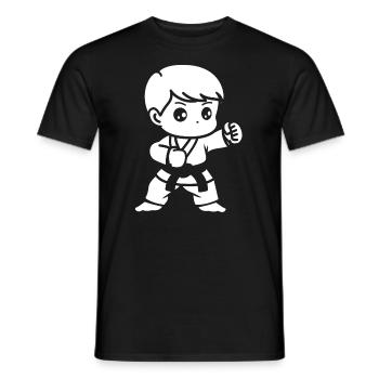 Jiu Jitsu - Men's T-Shirt - black - Front - AI Model Male 178 light (178cm)
