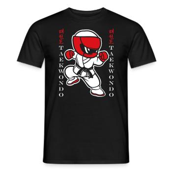 Taekwondo - Men's T-Shirt - black - Front - AI Model Male 178 light (178cm)
