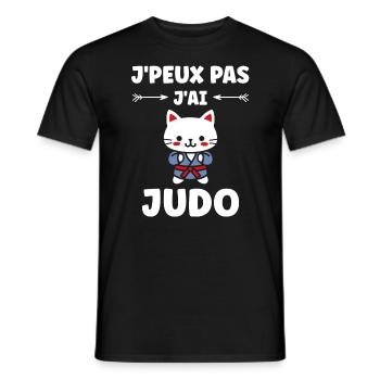 judo - Men's T-Shirt - black - Front - AI Model Male 178 light (178cm)