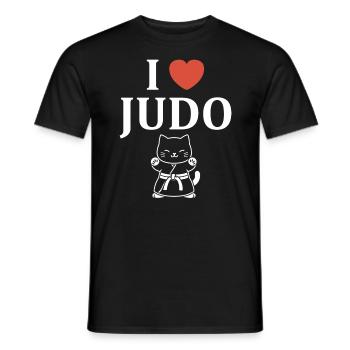 judo - Men's T-Shirt - black - Front - AI Model Male 178 light (178cm)