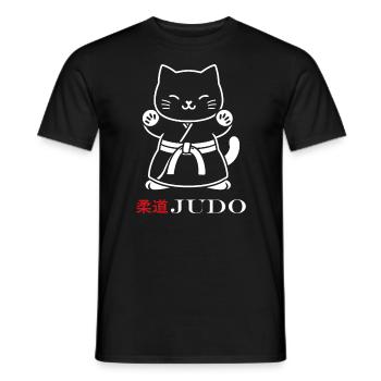judo - Men's T-Shirt - black - Front - AI Model Male 178 light (178cm)