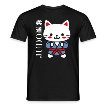 judo - Men's T-Shirt - black - Front - AI Model Male 178 light (178cm)