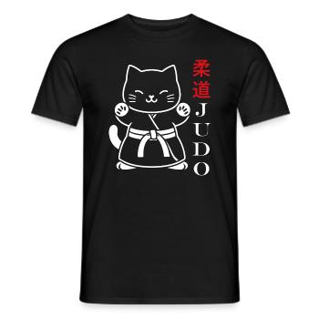 judo - Men's T-Shirt - black - Front - AI Model Male 178 light (178cm)