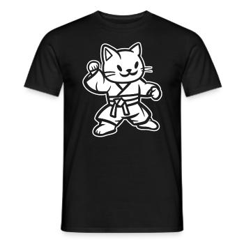 judo - Men's T-Shirt - black - Front - AI Model Male 178 light (178cm)