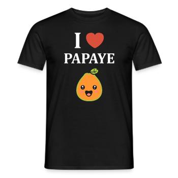 Papaye - T-shirt homme - noir - Devant - AI Model Male 178 light (178cm)