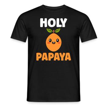Papaya - Männer T-Shirt - Schwarz - Vorne - AI Model Male 178 light (178cm)