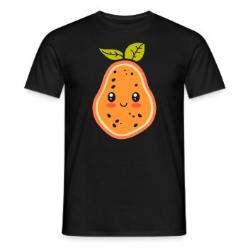 Papaya - Männer T-Shirt - Schwarz - Vorne - AI Model Male 178 light (178cm)